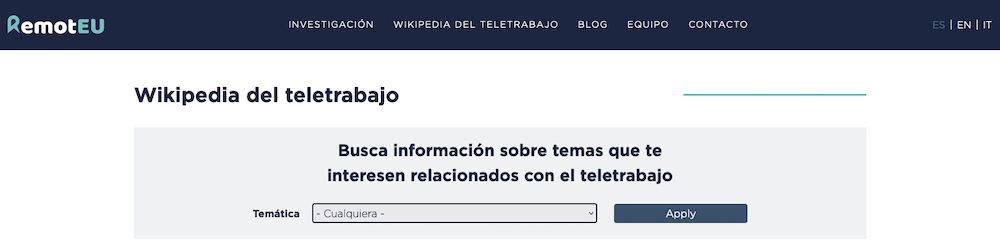 wikipedia del teletrabajo